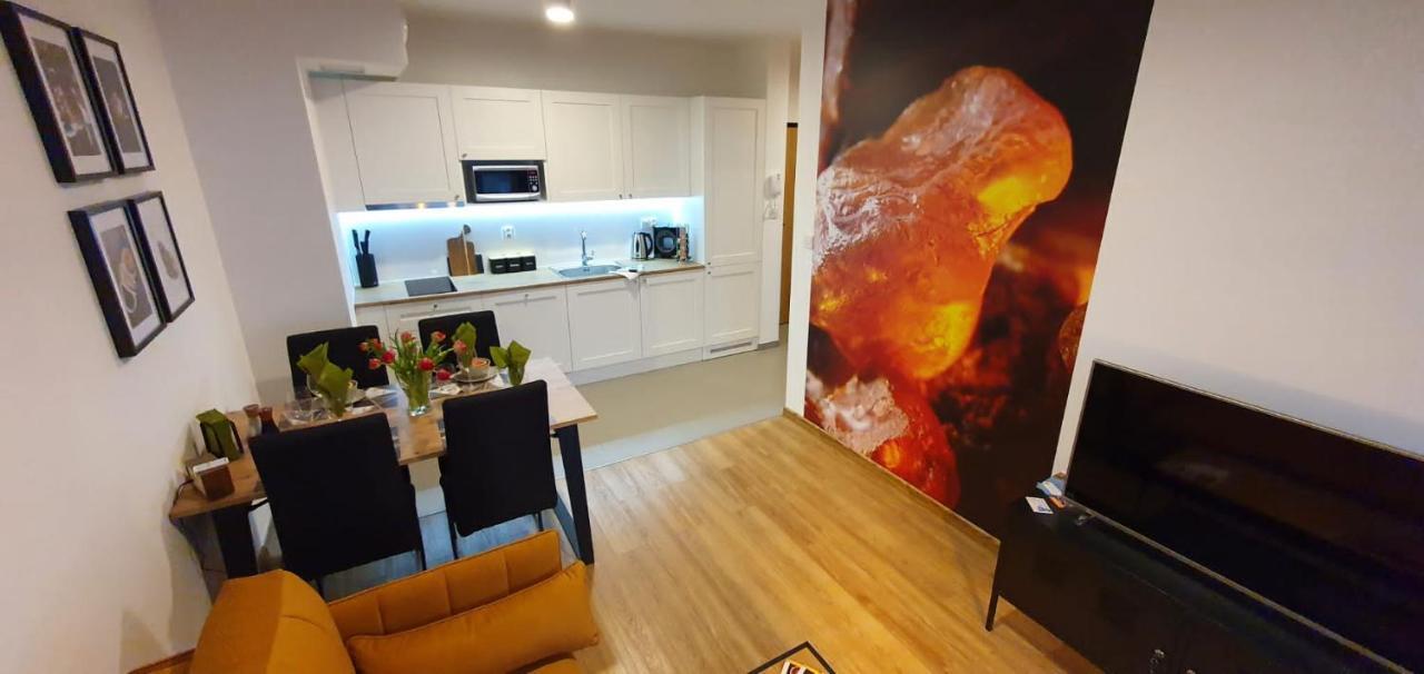 Apartament Bursztynowy Modern Tower 格丁尼亚 外观 照片
