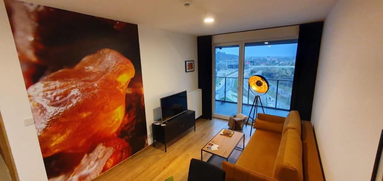 Apartament Bursztynowy Modern Tower 格丁尼亚 外观 照片